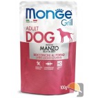 MONGE DOG GRILL BUSTE manzo gr.100