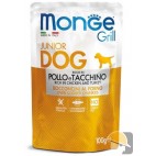 MONGE DOG GRILL BUSTE PUPPY JUNIOR pollo/tacchino gr.100