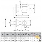 COMUNELLO CARDINE C/CAVALLOTTO E DADO REGOLABILE M20