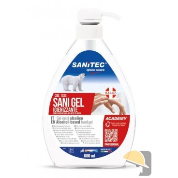 SANITEC GEL IGIENIZZANTE MANI ml 600 CON DOSATORE