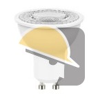 LAMPADA SHOT LED STD GU10 DIM 6W 590lm 2700°K