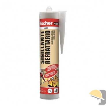 FISCHER SILICONE REFRATTARIO 1200° NERO ml 310