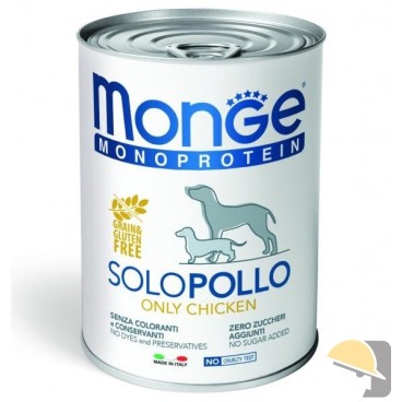 MONGE DOG SOLO gr.400 pollo patè