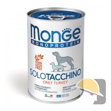 MONGE DOG SOLO gr.400 tacchino patè