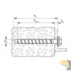 FISCHER VITE CALCESTRUZZO ULTRACUT FBS II  8x 55 5/- US TX