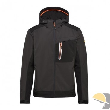 GIACCA DIADORA SOFTSHELL CARBON TECH GRIGIO ASFALTO tg. M