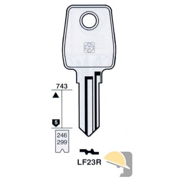 CHIAVE SILCA OLC per LOWE&FLETCHER LF22R