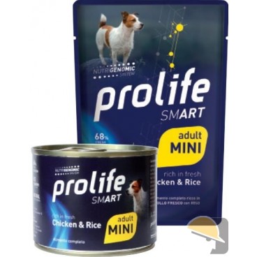 PROLIFE DOG WET BUSTA gr 100 SMART ADULT POLLO & RISO