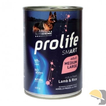 PROLIFE DOG WET LATTINA 400 gr SMART AGNELLO CON RISO