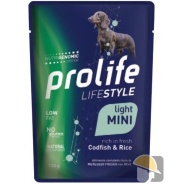 PROLIFE DOG WET BUSTA gr 100 LIFESTYLE CODFISH&RICE