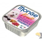 MONGE DOG FRESH FRUIT POLLO/LAMPONI  gr.100