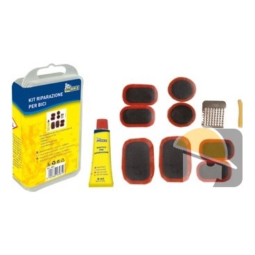 KIT RIPARAZIONE BICICLETTE BOX PLASTICA