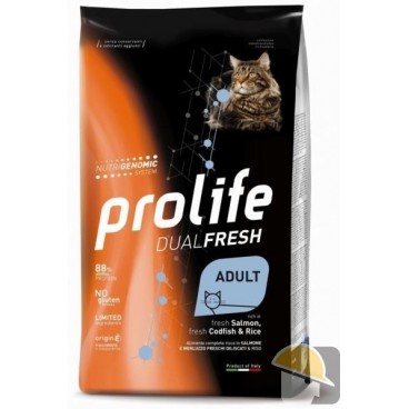 PROLIFE CAT DUALFRESH AD SALMON FISH & RICE gr. 400