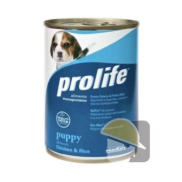 PROLIFE DOG WET LATTINA 400 gr PUPPY CHICKEN & RICE