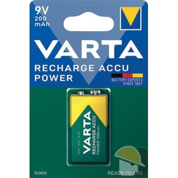 VARTA BATTERIA RICARICABILE 9V 200mAh