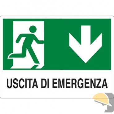 CARTELLO ALL. "USCITA DI EMERGENZA" cm 20x30