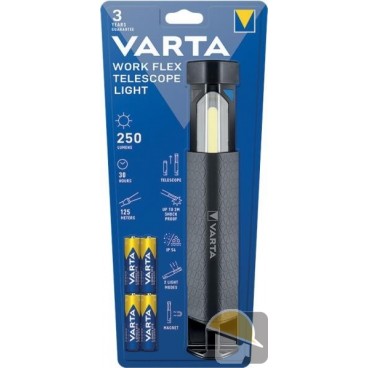 VARTA TORCIA LED WORK FLEX TELESCOPE LIGHT 4AA