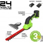 GREENWORKS DVT 24V FORBICE ERBA 2in1 G24SHTK2