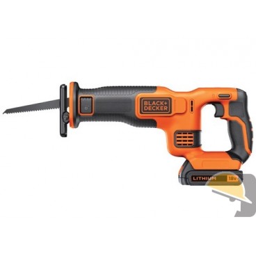 BLACK&DECKER SEGA GATTUCCIO BDCR18 18V 1b 1,5Ah