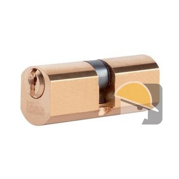 CILINDRO ISEO F5 SFACCETTATO OTTONE d.22 mm 54 (27+27)