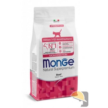 MONGE CAT NATURAL MONOPROTEICO MANZO KITTEN 400gr