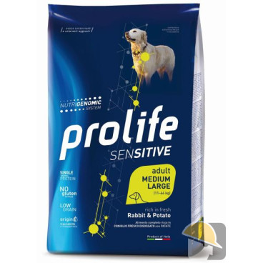 PROLIFE DOG SENSITIVE RABBIT & PATATE  10 KG