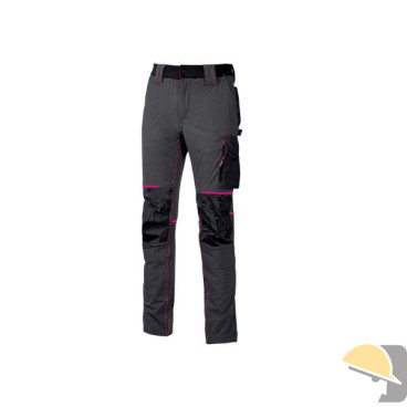 PANTALONE U-POWER ATOM LADY GREY/FUCSIA tg. L