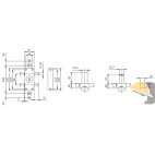 SERRATURA ISEO VIS TRIPLICE CHIAVE INTERNA mm.60