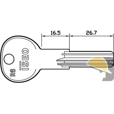 CHIAVE ISEO R6 PLUS