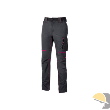 PANTALONE U-POWER WORLD LADY GREY/FUCSIA tg. M