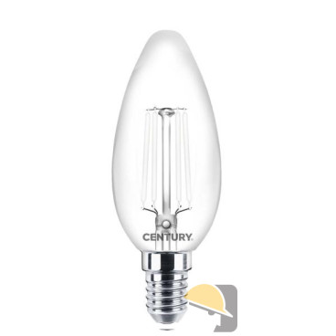 CENTURY LAMPADA LED WHITE OLIVA E14 4,5W 470lm