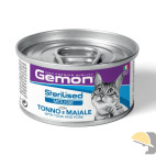 GEMON GATTO UMIDO MOUSSE ADULT TONNO/MAIALE gr.85