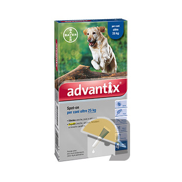 Advantix Spot on 4 pipette Cani da 25 kg a 40 kg