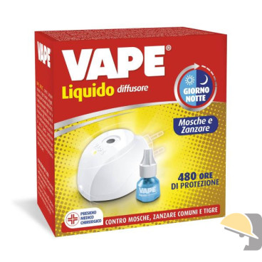 VAPE ELETTROEMANATORE LIQUIDO GIORNO/NOTTE+REFILL 480 ORE