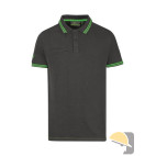 POLO U-POWER WAY ASPHALT GREY/GREEN tg. L