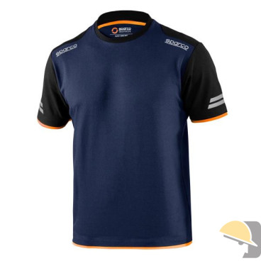 T-SHIRT SPARCO TECH TUCSON BLU/ARANCIO tg. L