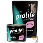 PROLIFE CAT BUSTA 85g LIFE STYLE KITTEN SALMONE