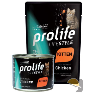 PROLIFE CAT BUSTA 85g LIFE STYLE KITTEN POLLO