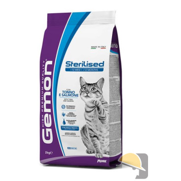 GEMON GATTO SECCO STERILIZZATO TONNO/SALMONE 2 kg