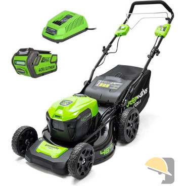 GREENWORKS 40V RASAERBA GD40LM46SPK4 cm 45 TRAZIONE COMPLETA