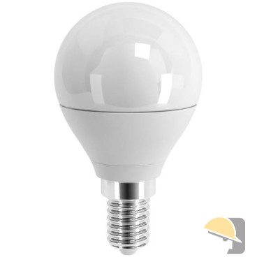 LAMPADA SHOT LED STD SFERA OPALE E14 4,9W 470lm 4000°K