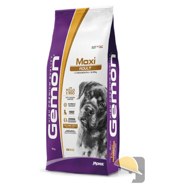 GEMON CANE MAXI POLLO/RISO KG 15