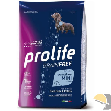 PROLIFE DOG GRAIN FREE SENSITIVE SOLE FISH&POTATO MINI Kg7,5